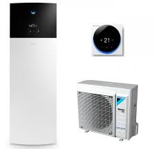 Pompa de caldura Daikin Altherma 3 R F cu unitate interna de tip split de pardoseala, integrata,cu incalzire si racire - 8 Kw cu boiler de 230 L

