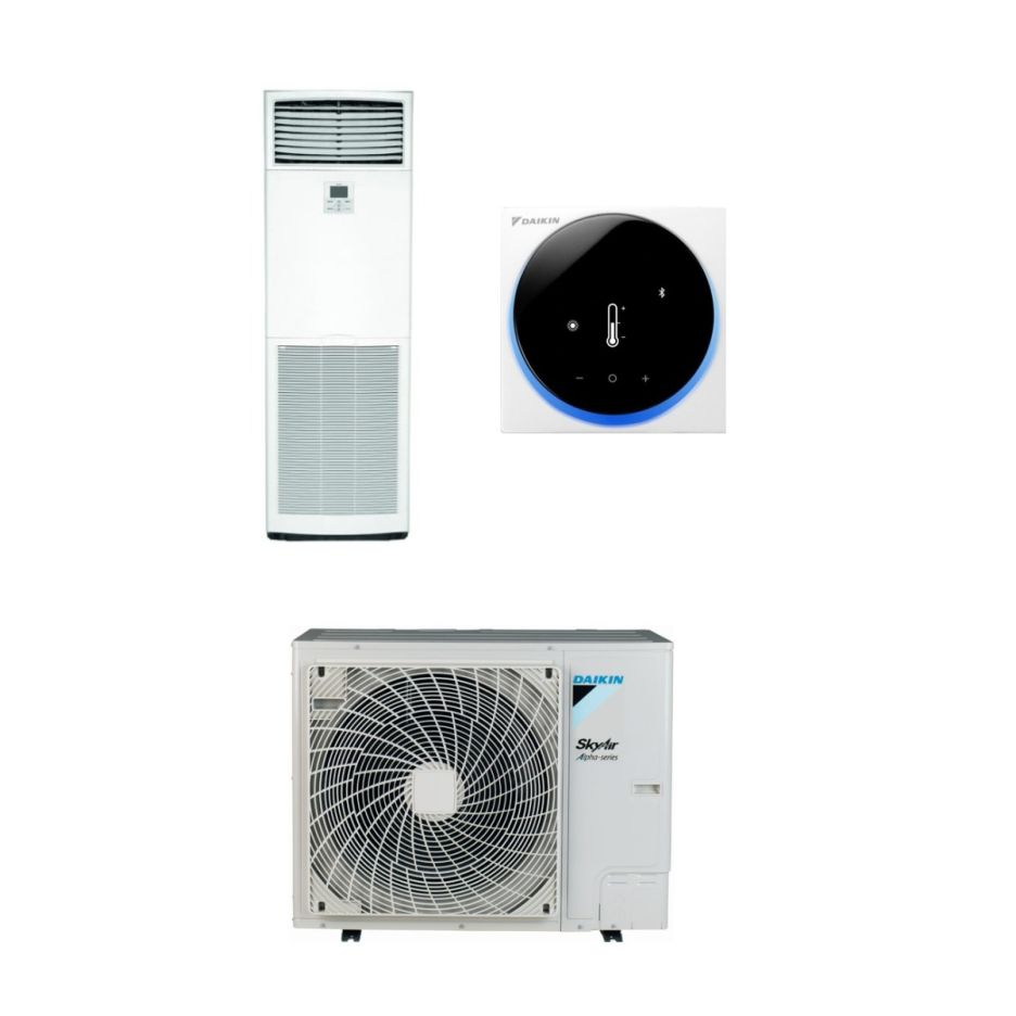 Set unitate interna de pardoseala tip coloana,telecomanda si unitate externa Alpha 13,4 kW